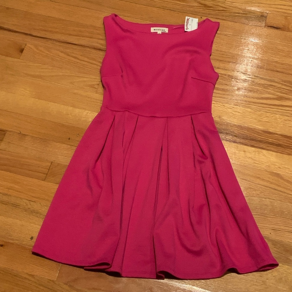 Monteau Pink Sleeveless Kids Dress